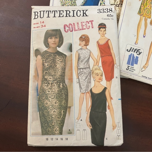 Lot of 6 Vintage 1960's Women's Sewing Patterns Size 14 - Picture 4 of 8